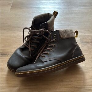 Dr. Martens Brown Leather Ankle Boots